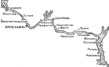 Карта горьковского водохранилища с населенными пунктами подробная